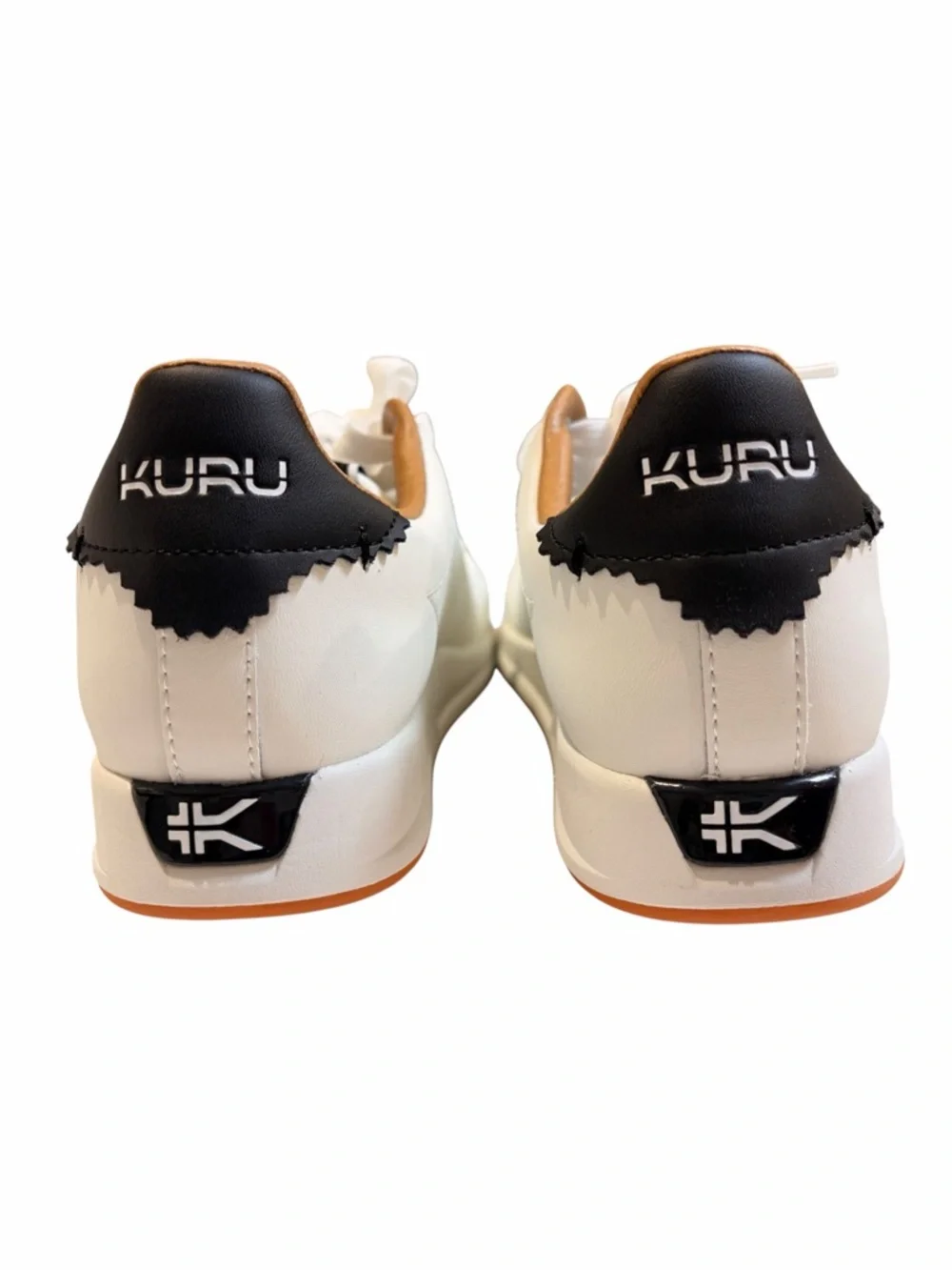 KURU new Roam White Leather Sneakers with Black Detail - Picture 8 of 16